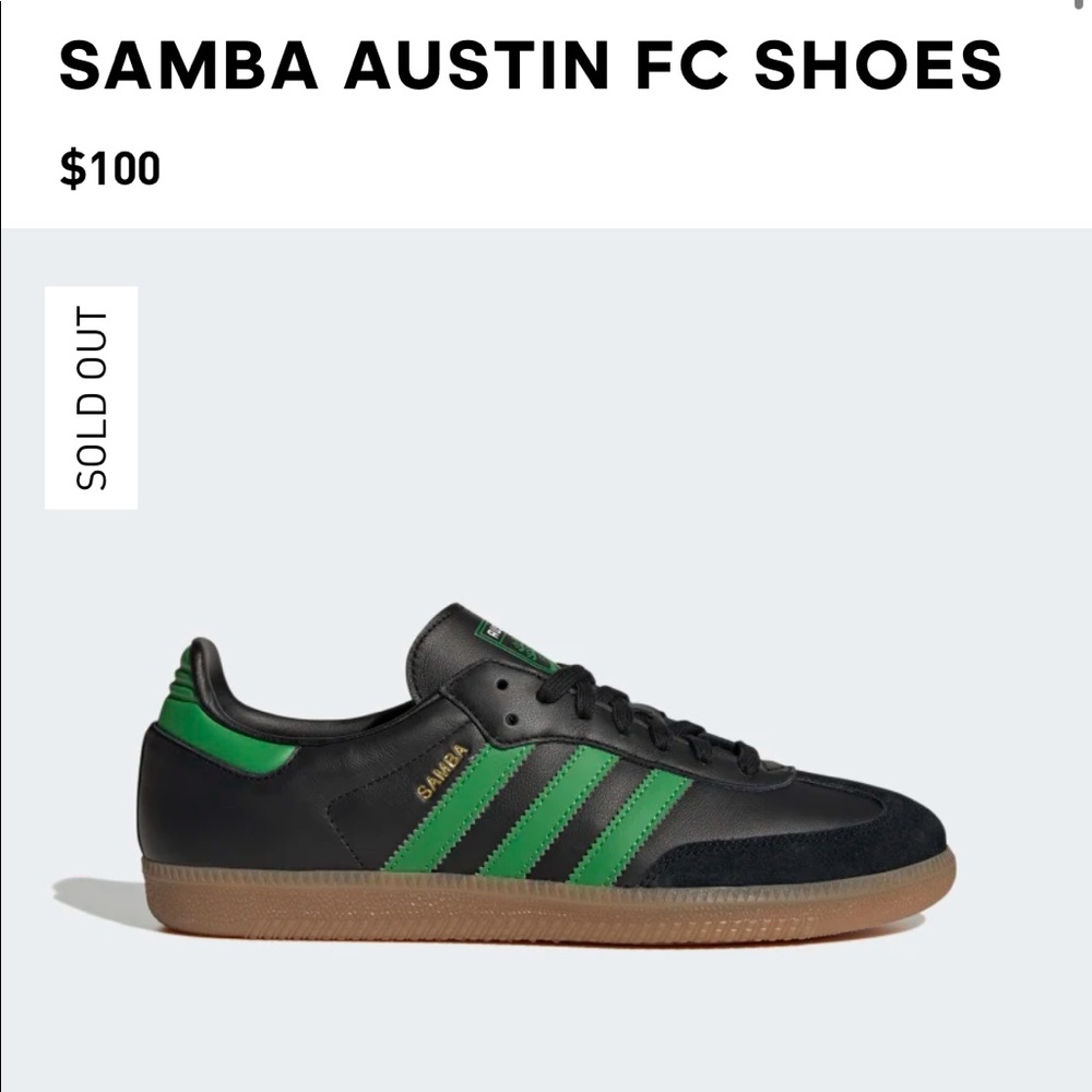 adidas sambas black and green austin fc shoes